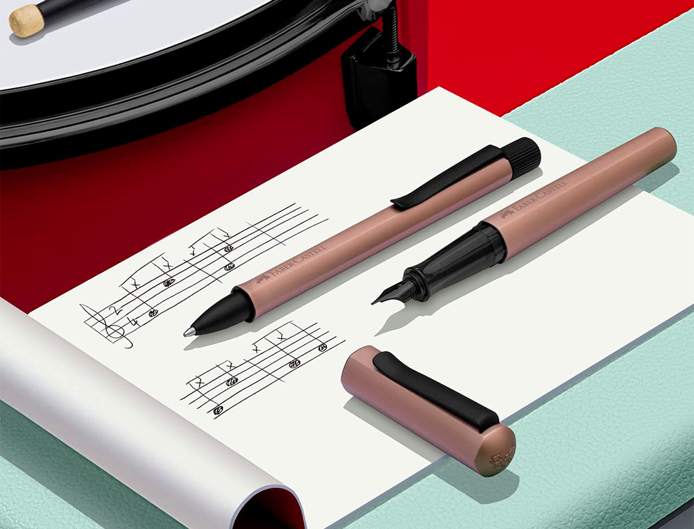 STYLO-BILLE FABER CASTELL HEXO ALUMINIUM BRONZE