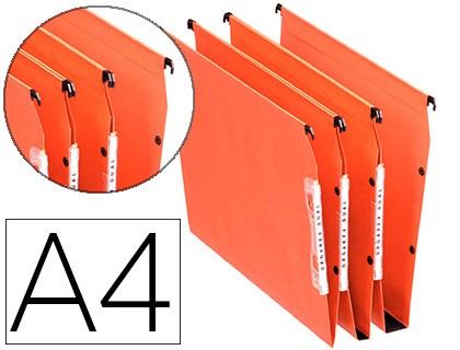 DOSSIER SUSPENDU ESSELTE DUAL KRAFT LMG 220G ARMOIRE ENTRAXE 330MM H275MM FOND 30 COLORIS ORANGE BOTE 25 UNITS