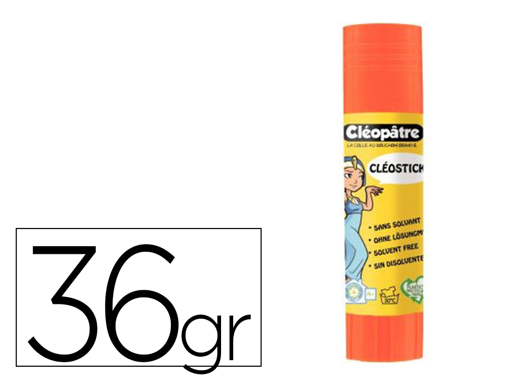 BATON DE COLLE CLEOBIO'STICK 36 GR 90% MATIERE VEGETALE ET 90% PLASTIQUE RECYCLE