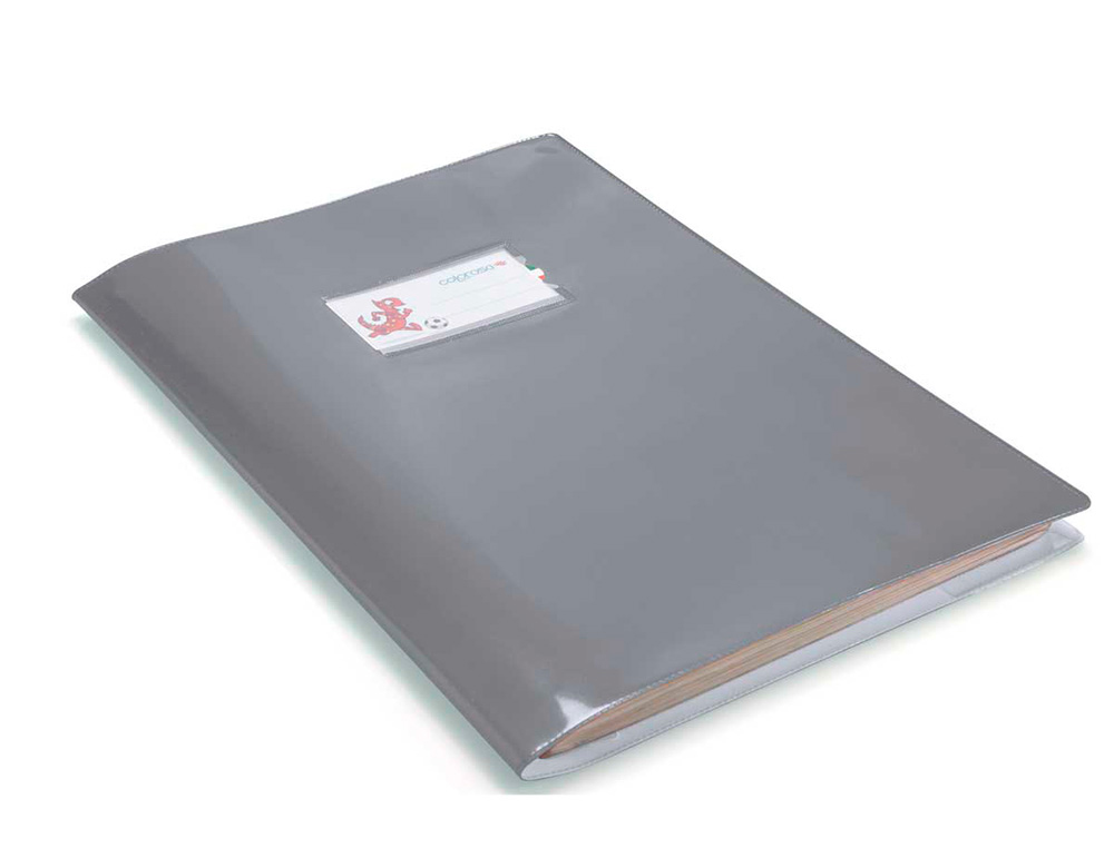 PROTEGE-CAHIER RIPLAST COLOROSA  PVC 300MIC CM.      21X30 ARGENT