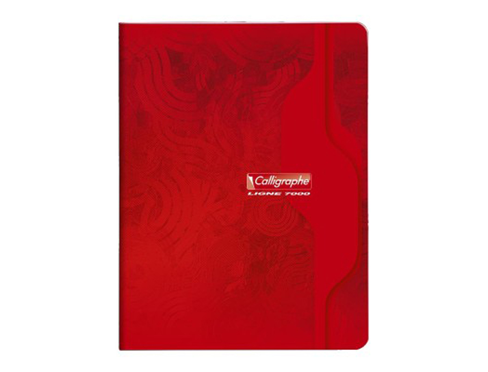 CAHIER PIQURE CLAIREFONTAINE 7000 COUVERTURE SOUPLE PP     17X22CM 96P SEYES 70G COLORIS ROUGE