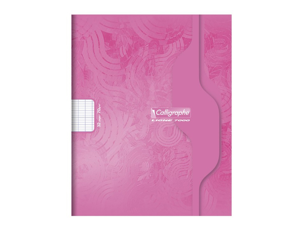 CAHIER PIQURE CLAIREFONTAINE 7000 COUVERTURE SOUPLE PP     21X29,7CM 96P SEYES 70G       COLORIS ROUGE