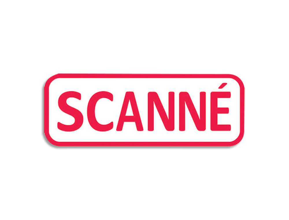TIMBRE TRODAT X-PRINT SCANNE ENCRAGE AUTOMATIQUE DIM.      EMPREINTE 47X18MM COLORIS     ROUGE