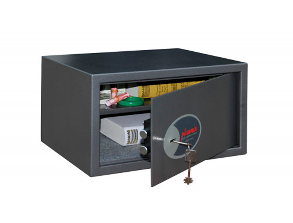 COFFRE-FORT PHOENIX SECURITE VELA HOME & OFFICE SS0803K    TAILLE 3 SERRURE A CLE        COLORIS GRIS FONCE