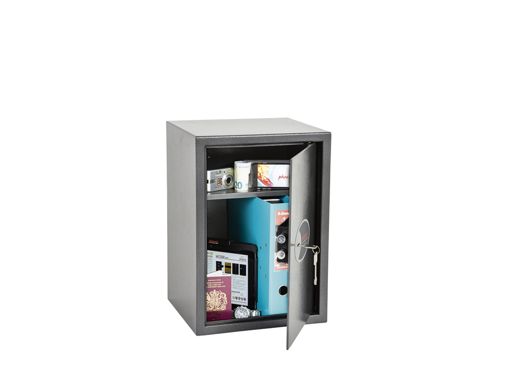 COFFRE-FORT PHOENIX SECURITE VELA HOME & OFFICE SS0804K    TAILLE 4 SERRURE A CLE        COLORIS GRIS FONCE