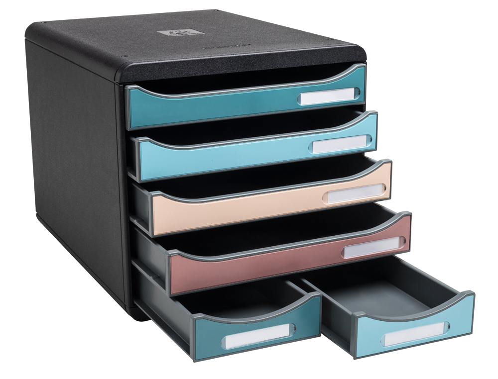 MODULE CLASSEMENT EXACOMPTA BIG BOX MAXI SKANDI 6 TIROIRS COLORIS ASSORTIS
