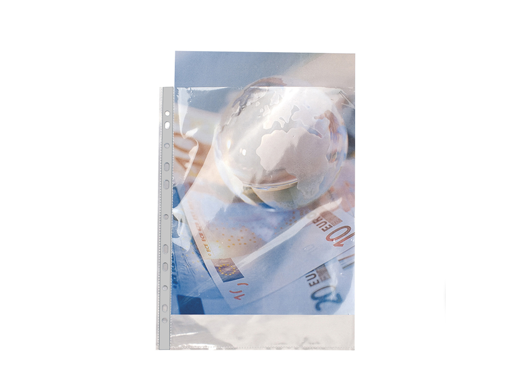 POCHETTE PERFOREE EXACOMPTA A4 PP LISSE 9/100EME 90       MICRONS PAQUET 100 UNITES