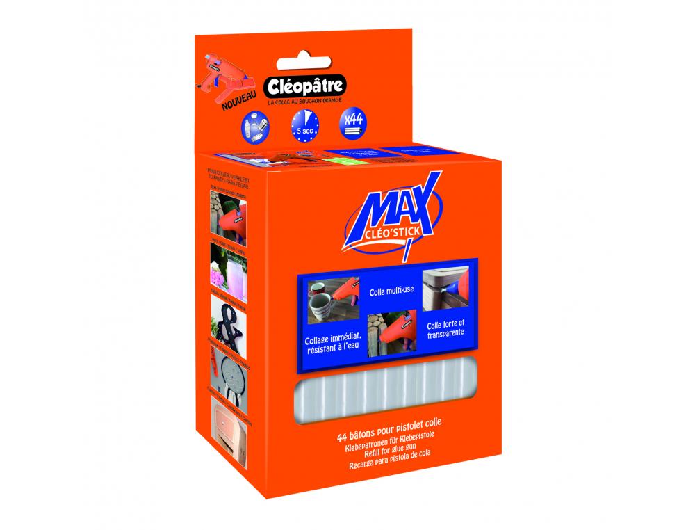 COLLE CLEOPATRE POUR PISTOLET A COLLE BATONNET FORMAT MAXI  LOT DE 44 UNITES