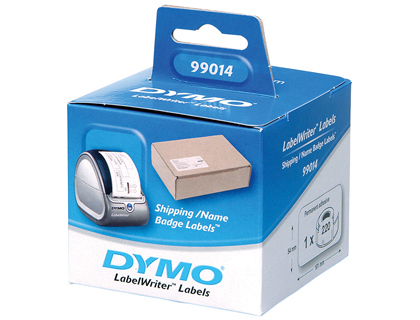 ROULEAU TIQUETTES DYMO LABEL WRITER 101X54MM 220 TIQUETTES SUPPORT PAPIER