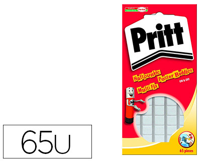 PTE ADHSIVE PRITT MULTI-FIX RUTILISABLE TUI 65 PASTILLES