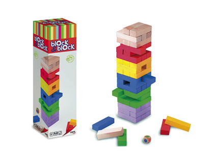 BLOCK BLOCK CULTURE CLUB 2000 JEU D'QUILIBRE EN BOIS