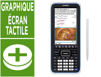 CALCULATRICE CASIO GRAPHIQUE FX-CP400+E CRAN TACTILE FONCTIONS AVANCES PRSENTATION RSULTATS DIAPORAMA