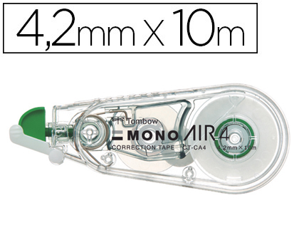 CORRECTEUR TOMBOW COMPACT MONO AIR FRONTAL RUBAN 10MX4.2MM BLISTER 2 UNITS