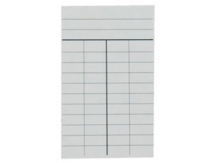 FICHE BIBLIOTHQUE ELVE 4 COLONNES FORMAT 75X125MM BOTE 1000 UNITS COLORIS BLANC